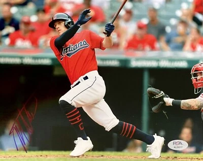 Myles Straw Signed Autographed Cleveland Guardians 8x10 Photo PSA/DNA - Image 1 of 2