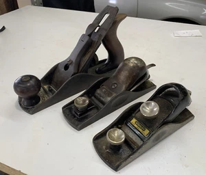 Circa 1910 Stanley No 3, SW Block Plane and 9 1/4 Block Plane - Picture 1 of 23