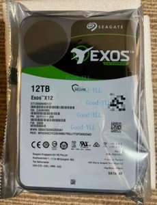 Seagate Exos X12 ST12000NM0127 12TB 7200RPM 256MB 3.5" SATA Internal Hard Disk - Afbeelding 1 van 4