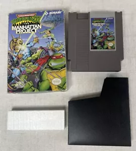 Teenage Mutant Ninja Turtles III: Manhattan Project Nintendo NES W/ Box - Picture 1 of 14