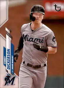 Topps Serie 2 2020 stock vintage #592 Corey Dickerson 20/99 Marlins - Imagen 1 de 1