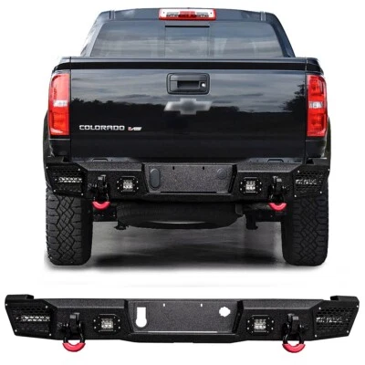 Vijay Fit 2015-2022 Chevy Colorado New Steel Rear Bumper With LED Lights Foto 1 de 4