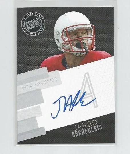 JARED ABBREDERIS (Green Bay Packers) 2014 PRESS PASS PRE-ROOKIE AUTO CARD #JA - Image 1 of 1
