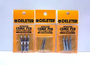 DELETER 3 Basic Type Pen Nibs / Manga Comics Supplies / Comic Pen - Picture 1 of 1