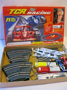 TCR Electric Slot Car Racing Set Majorette 1986 Formula 1 Scale 1/43 New Unused - Picture 1 of 7