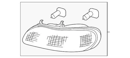 Conjunto de faros laterales de pasajero GM 22618781 genuino Foto 1 de 2