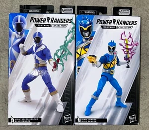 Power Rangers Lightning Collection Dino Charge & Lightspeed Rescue Blue Ranger - Picture 1 of 2