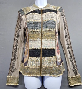 LULU H Paris Cardigan Knit And Mesh , Zipper, Size XL Multicolor - Bild 1 von 14