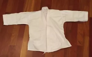 Kung Fu Uniform Top to Down Set in White Color - Size 00 Kids Unisex - LQQK! - Picture 1 of 3