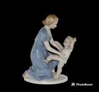 Vintage German Carl Scheidig Graefenthal Mother & Child Porcelain Figurine
