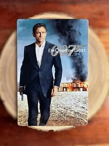 🍀 Blechschild Metallschild James Bond 007 Daniel Craig Tin Sign  - Imagen 1 de 2