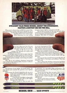 1972 Hexcel Skis: Straight Talk Vintage Print Ad - Picture 1 of 1
