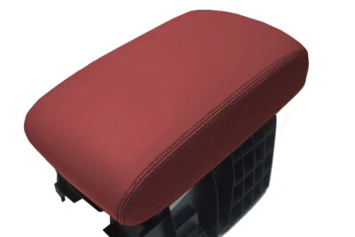 Кожаная крышка подлокотника консоли для Subaru Tribeca 2006-2014 красный черный шов - Изображение 1 из 4