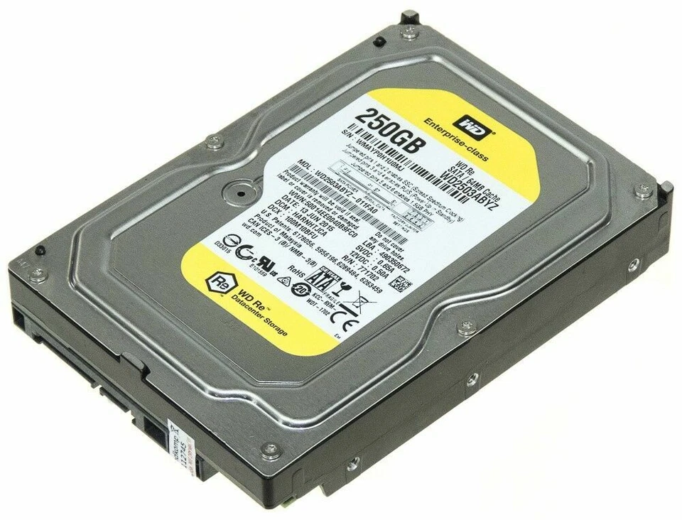  WD2503ABYZ WD RE 250GB 64MB 7200 RPM SATA 3.5" Enterprise Grade  - Image 1 of 1