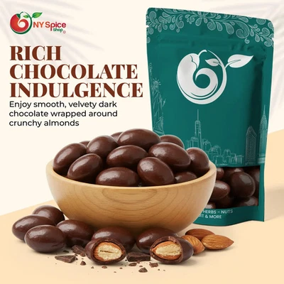 Dark Chocolate Almonds - Sugar Free - by NY Spice - FREE SHIP - Image 1 of 4