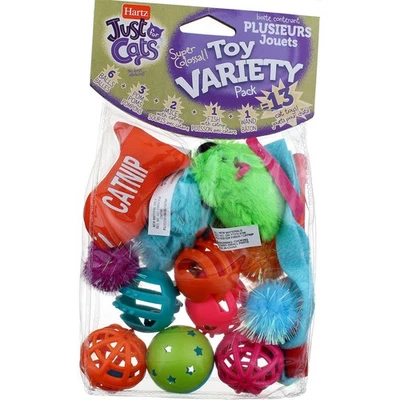 2 Pack Hartz Just For Cats Variety Pack Cat Toy, 13 Ct - Image 1 of 2