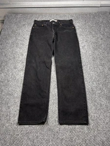 Levis 505 Jeans Herren 36x32 Schwarz Denim Regular Fit Straight Leg Classic - Bild 1 von 8