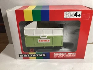 Vintage Britains 9566 CLAAS Tipping Silage Trailer Very Near Mint In Box - Picture 1 of 11