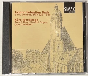 Kåre Nordstoga Johann Sebastian Bach 6 Trio Sonatas Bwv 525-530 1997 Simax CD - Picture 1 of 9