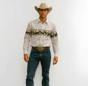 Roper Pearl Snap Shirt XL Western Cowboy Pferd Rodeo Aztec 90’s Vintage Streetwear - Bild 1 von 15