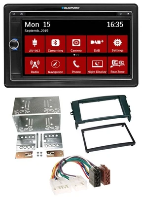 Blaupunkt Bluetooth DAB 2DIN USB DVD MP3 Autoradio für Toyota Auris 07-12 schwar - Bild 1 von 4