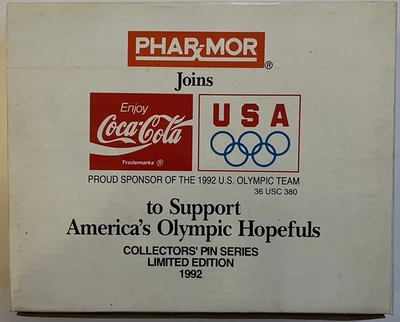 COCA-COLA USA 1992 Olympic Team PHAR-MOR Collectors Pin Series LE OB NEW - Image 1 of 4