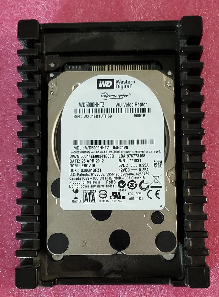 Western Digital VelociRaptor 500GB 3.5" Internal Hard Drive - Image 1 of 1