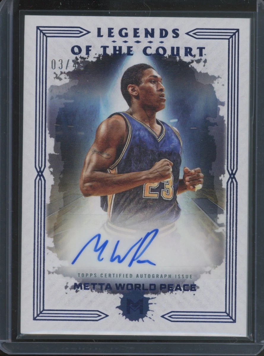 NBA METTA WORLD PEACE AUTO Ron Artest 2022-23 PANINI Chronicles
