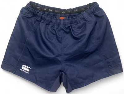 Canterbury Rugby Shorts Navy Blue Elastic Waist Drawstring Gusseted XL - Image 1 of 4
