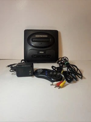 Sega Genesis Console - MK-1631 - Tested Working Controller And Cords - Image 1 of 4