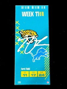 Trevor Lawrence Signed Commemorative Ticket /10 Jacksonville Jaguars Beckett COA - Picture 1 of 2