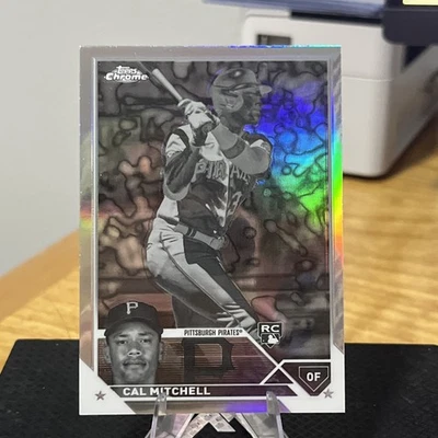 2023 Topps Chrome NEGATIVE Refractors #108 Cal Mitchell RC - Image 1 of 2