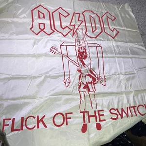 VINTAGE AC/DC Wandteppich Poster Wandbehang Kunst Flagge acdc flick the switch Rock - Bild 1 von 7