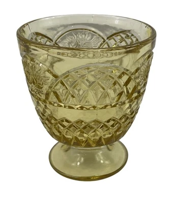 Federal Glass Mayfair Amber Footed Open Sugar Foto 1 de 4