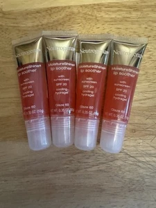 4 PACK- New Neutrogena MoistureShine Lip Soother Gloss - SPF 20 - Glaze 60 - Picture 1 of 2