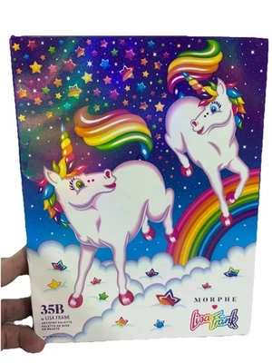 Morphe X Lisa Frank 35B Artistry Eyeshadow Palette Unicorn Prancing Unis NIB - Image 1 of 4