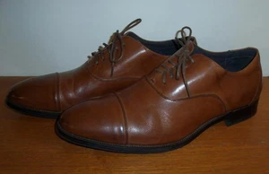 Stacy Adams Kordell Cap Toe Oxford Dress Shoes Men's 13 M Cognac 24919-221 - Picture 1 of 9