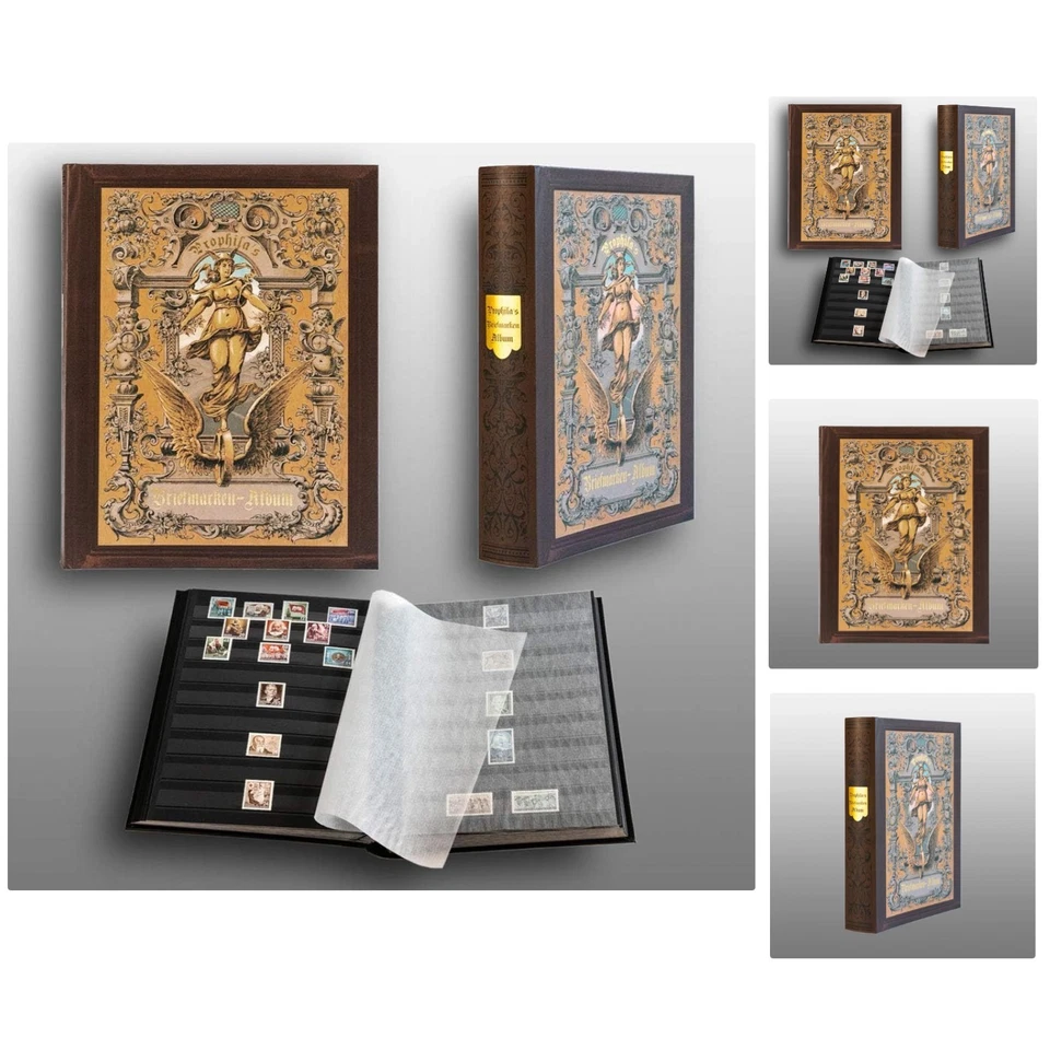 Álbum de estampillas clásicas de Prophila: 60 páginas en diseño patrimonial para coleccionistas serios Foto 1 de 4