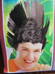 5 Inch High Black Mohawk Costume Fun Fashion Wig - Picture 1 of 1