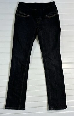 Old Navy Low Rise Stretch Maternity Straight Leg Jeans Denim Women Size XS Black - Image 1 of 4