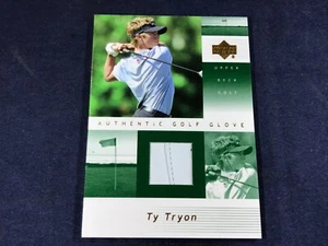 S3-25 GOLF CARD - TY TRYON - GOLF GLOVE SWATCH - 2002 UPPER DECK - TT-G - Bild 1 von 2