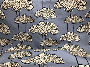 SALSA MCM FLORAL SOBRE AZUL EXCLUSIVO DISEÑO PRESTIGIOSO TELA 100% ALGODÓN UK 170" - Imagen 1 de 7
