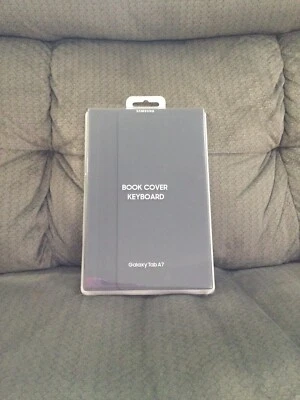 New Samsung Book Cover And Keyboard For Galaxy Tab A7, Grey - Image 1 of 3