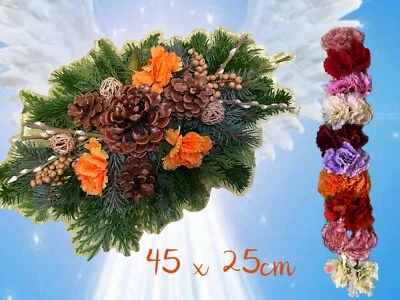 T23.56. Minidecke Grabgesteck Totensonntag Urnengrab Grabschmuck Gesteck - Bild 1 von 3