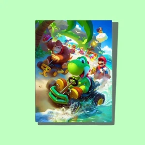 "Póster Mario Kart 12""x16"" Impresión Personalizada - Lona Decoración del Hogar Pintura ¡Nuevo! - Imagen 1 de 1