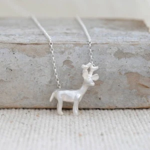 Alice Stewart Deer Necklace in Sterling Silver - Retired BNIB - Picture 1 of 1