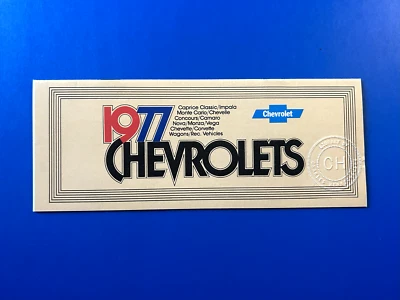 Folleto de venta automática Chevrolet Full Line 1977 original vintage Foto 1 de 4