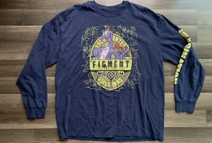 Disney Parks Epcot Figment Long Sleeve T-shirt Size 2XL  Imagination Navy - Picture 1 of 5