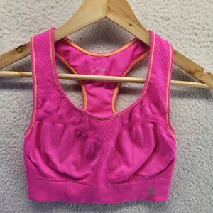 Champion Sports Bra Women Medium Pink Workout Activewear Racerback Running - Picture 1 of 13
