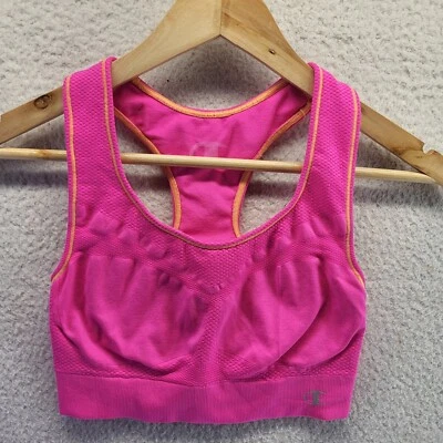 Champion Sports Bra Women  Medium Pink Workout Activewear Racerback Running - Image 1 of 4